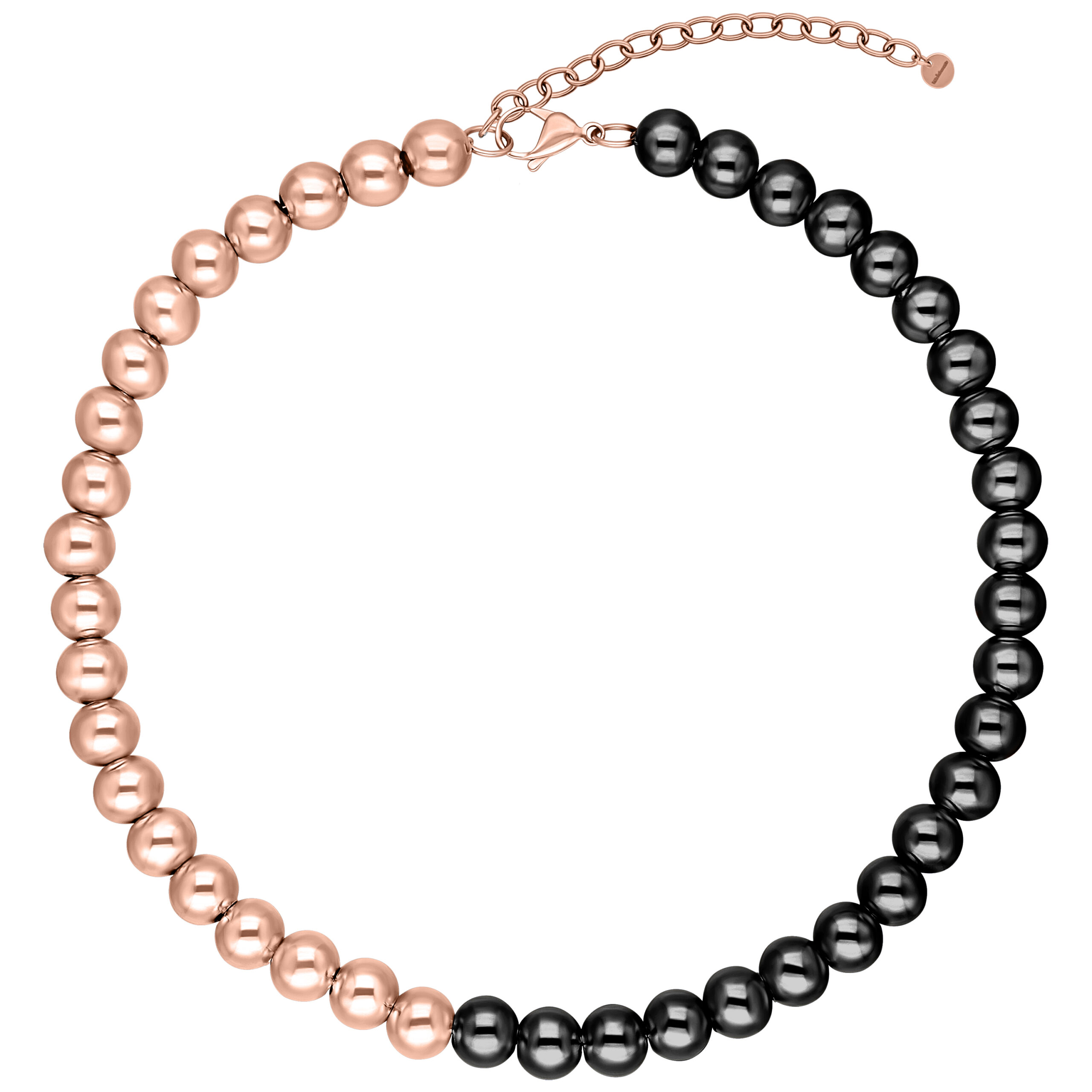 Bubble Kette - Roségold/Black