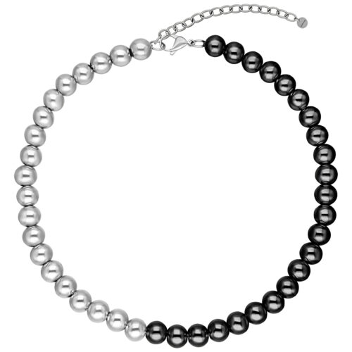 Bubble Kette - Silber/Schwarz