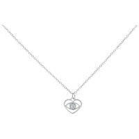 Silberne Little Dangling Eye Kette Silberne Kette mit einem kleinen hängenden Auge-Anhänger auf weißem Hintergrund