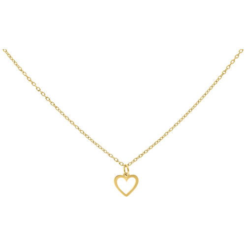 Little Heart Necklace - Golden Metal