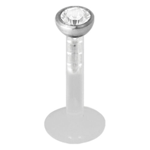 Micro Jewelled Push-fit Labret <!--5cd2a7daa9333-->