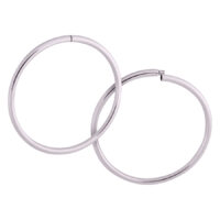 Elegante Hollowed Hoops aus Chirurgenstahl