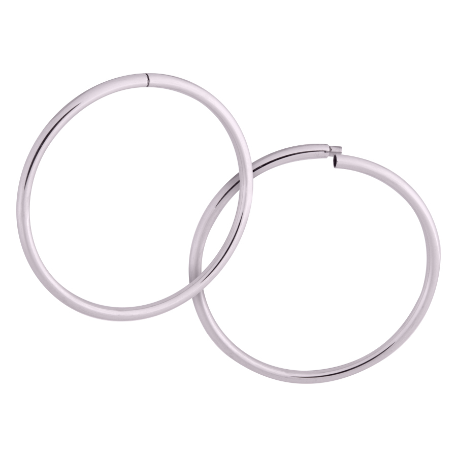Elegante Hollowed Hoops aus Chirurgenstahl