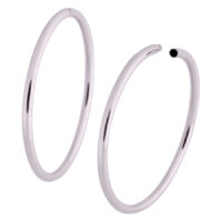 Elegante Hollowed Hoops in Roségold