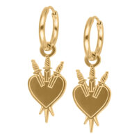 Little Sword Heart Hoops Little Sword Heart Hoops