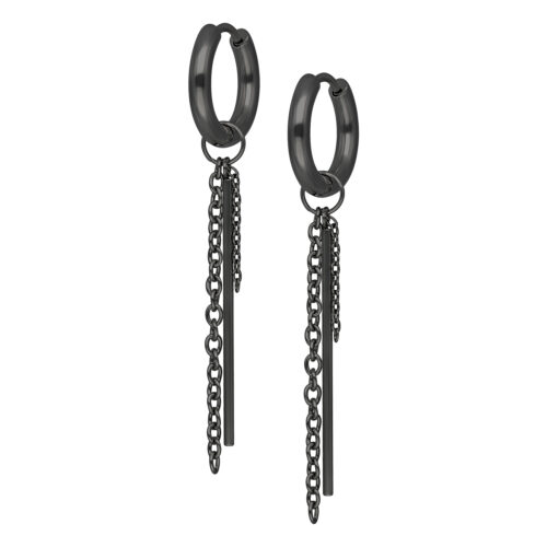 Little Bar Chain Hoops