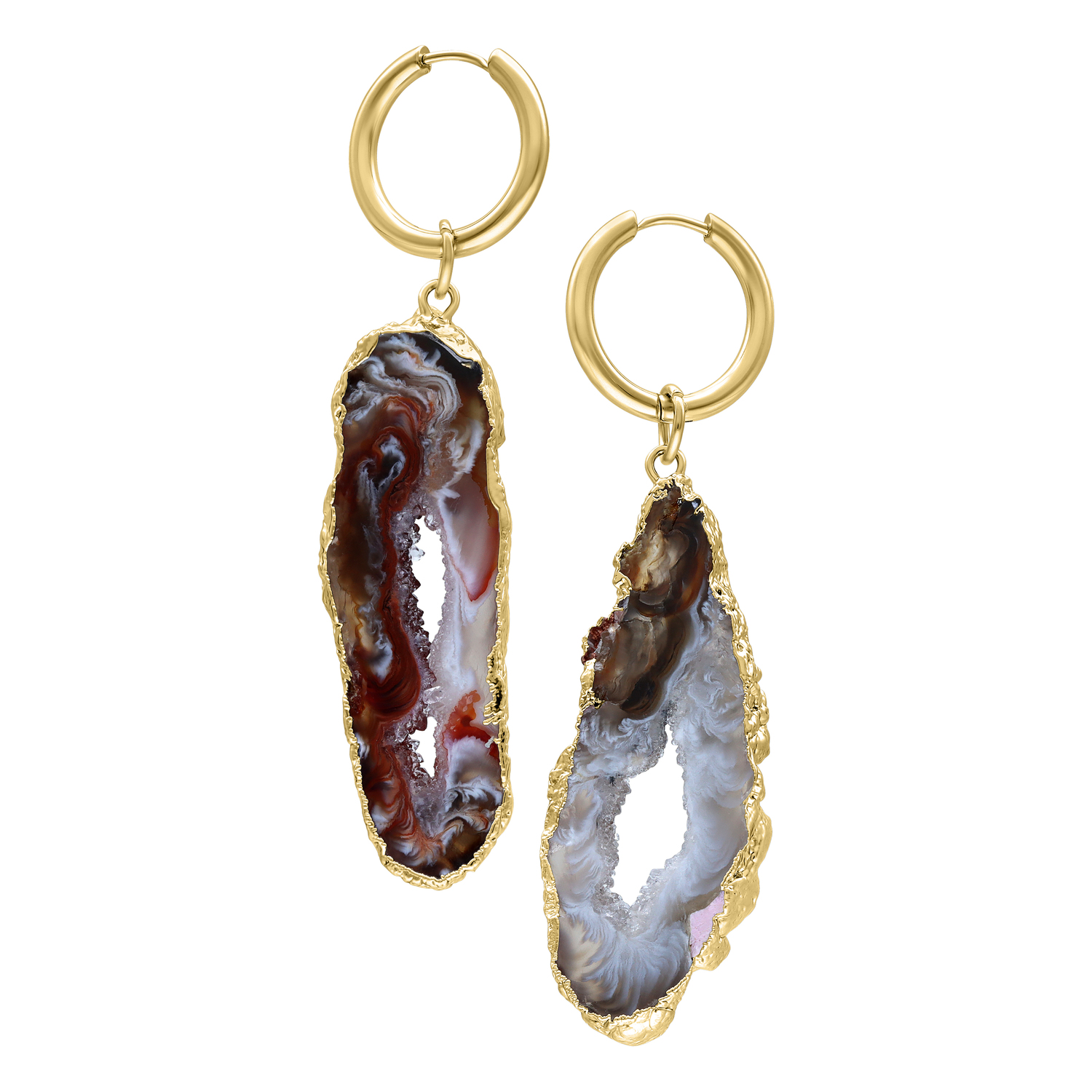 Little Indian Agate Hoops Little Indian Agate Hoops