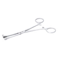 Septum Close End Piercing Werkzeug Silbernes Septum Close End Werkzeug auf weißem Hintergrund