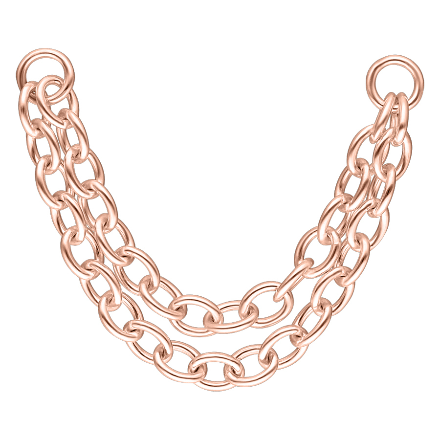 Double Basic Piercing Connection Chain