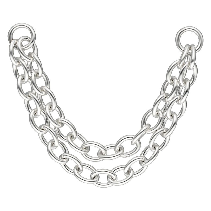 Double Basic Piercing Connection Chain