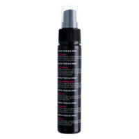 Piercingspray 60ml mit Aloe Vera Schwarze Sprühflasche mit Piercingspray, 60ml, auf weißem Hintergrund
