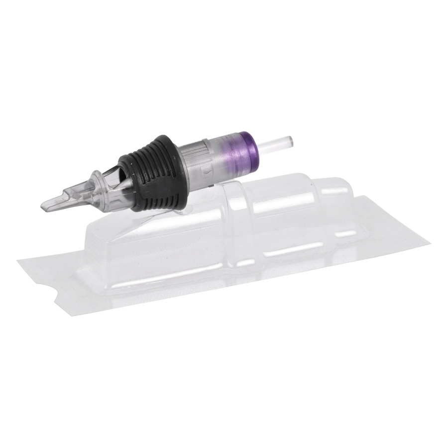 Wildcat Magnum Cartridges Tattoonadeln Transparente Magnum Cartridge Tattoonadel auf weißem Hintergrund