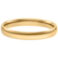 Goldener Basic Ring 17,0 mm aus Chirurgenstahl Schlichter goldener Ring aus Chirurgenstahl, 17,0 mm Größe, auf weißem Hintergrund