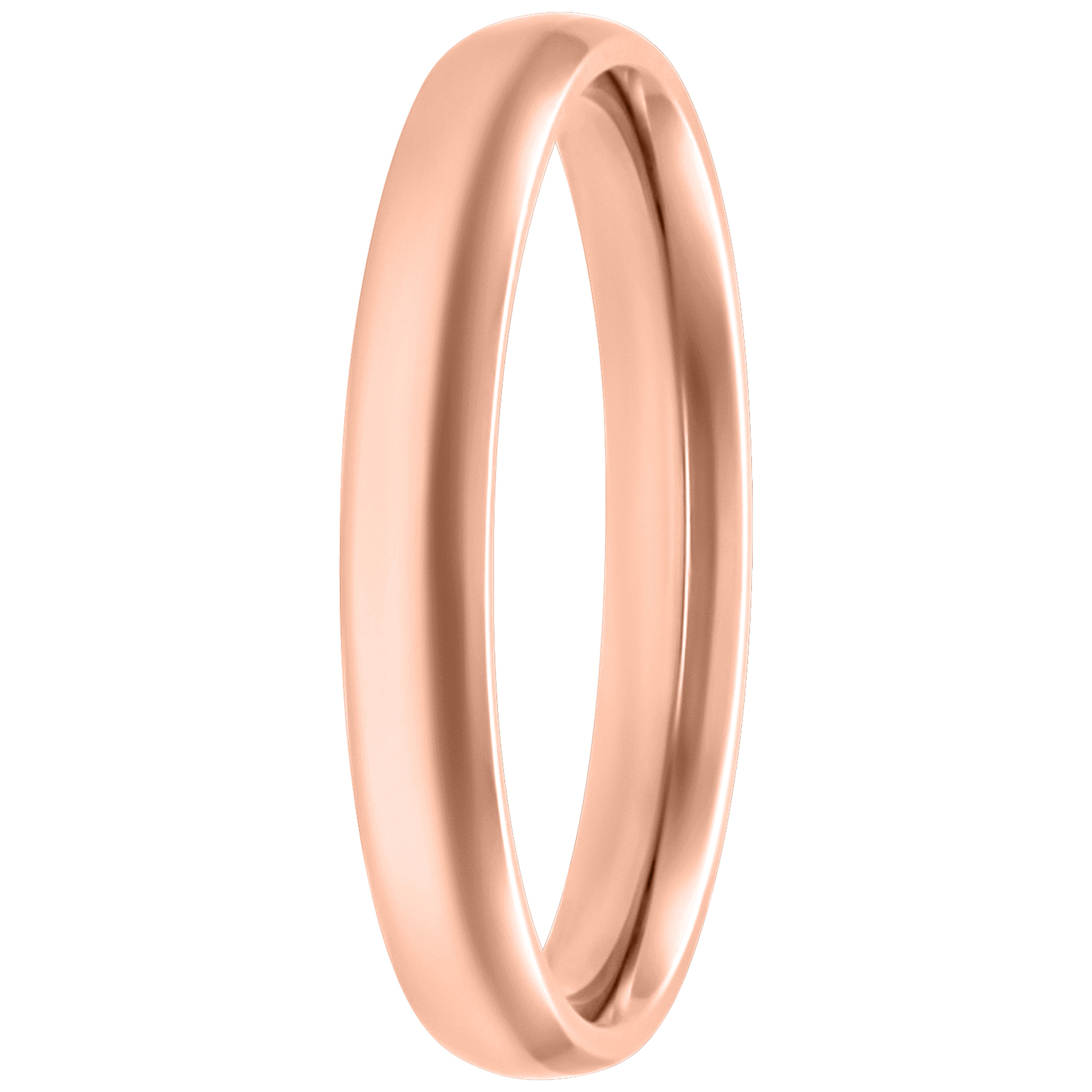 Basic Ring in Roségold 17,0 mm Roségoldener Basic Ring aus Chirurgenstahl 316L, 17,0 mm Größe