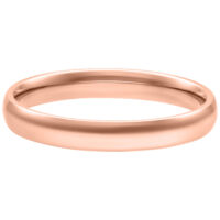 Basic Ring in Roségold, 17,0 mm Roségoldener Ring in 17,0 mm auf weißem Hintergrund