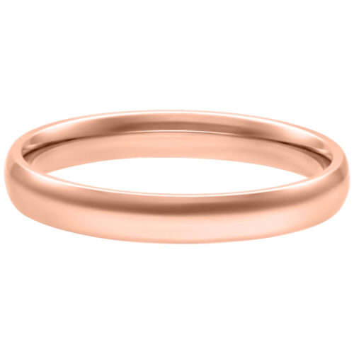 Roségoldener Ring in 17,0 mm auf weißem Hintergrund