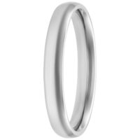 Basic Ring in Silber, 17,0 mm Größe Silberfarbener Ring aus Chirurgenstahl, 17,0 mm, auf weißem Hintergrund