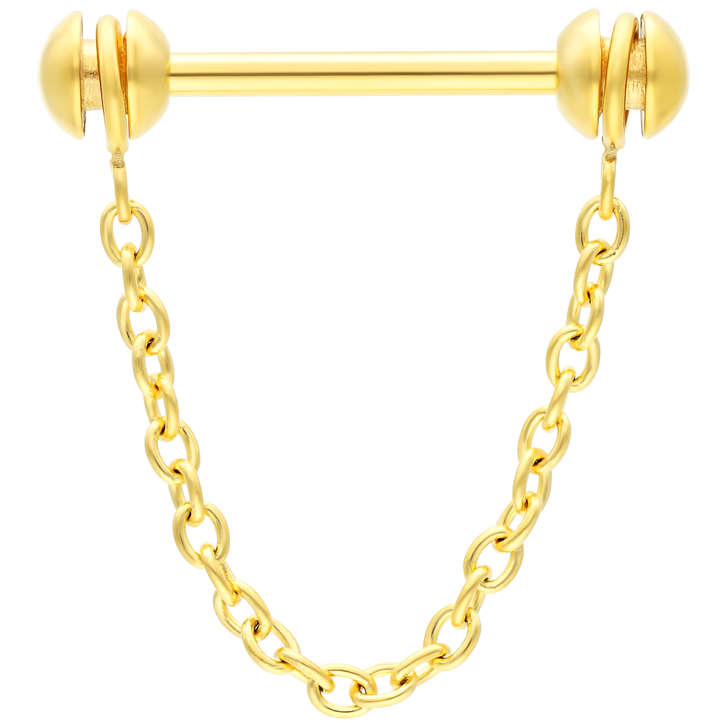 Nipple bar with chain deals
