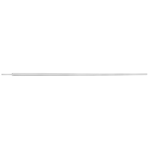 Silberner gerader konischer Einsteckstift aus Titan, 66,0 mm lang, auf weißem Hintergrund