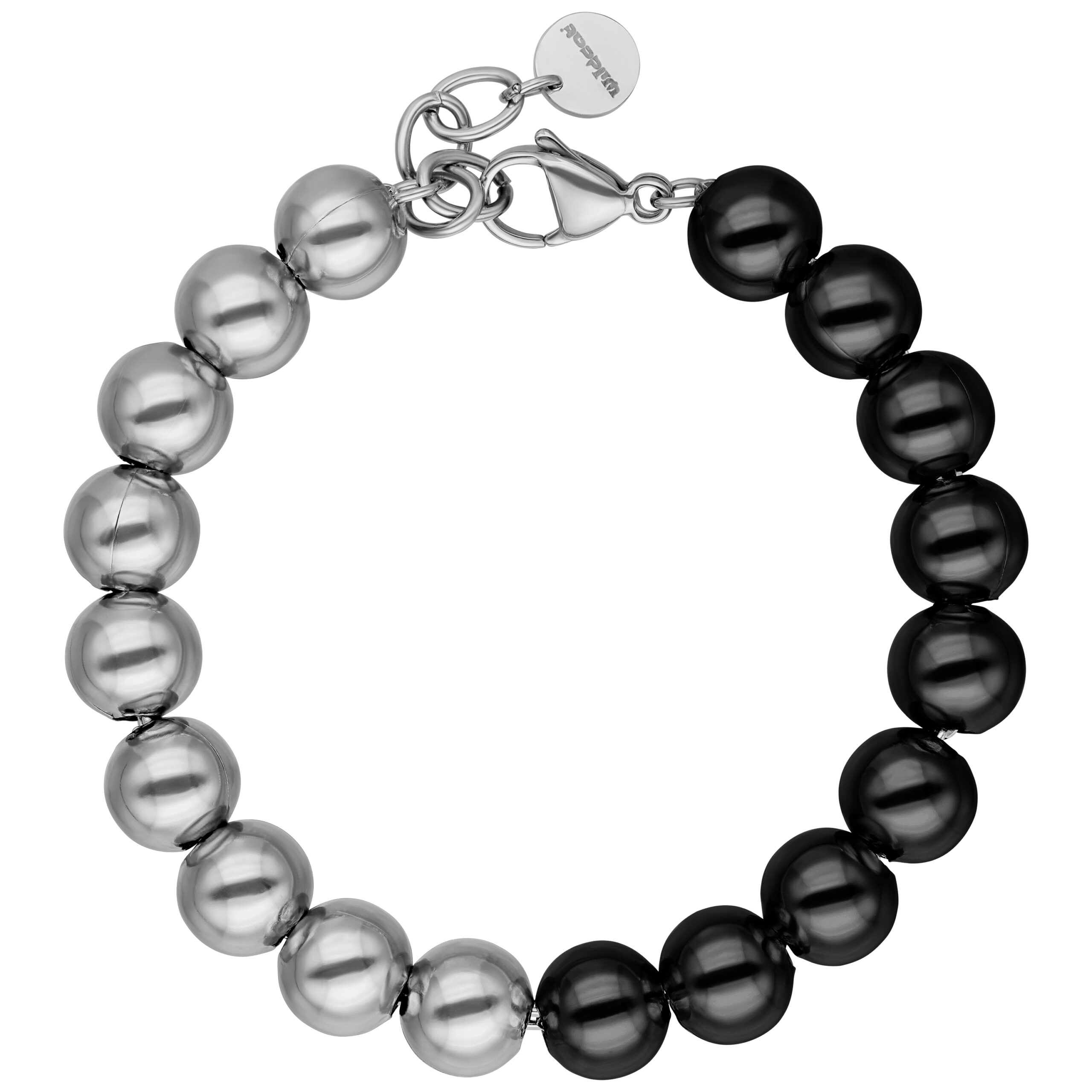 Bubble Armband - Silver/Black