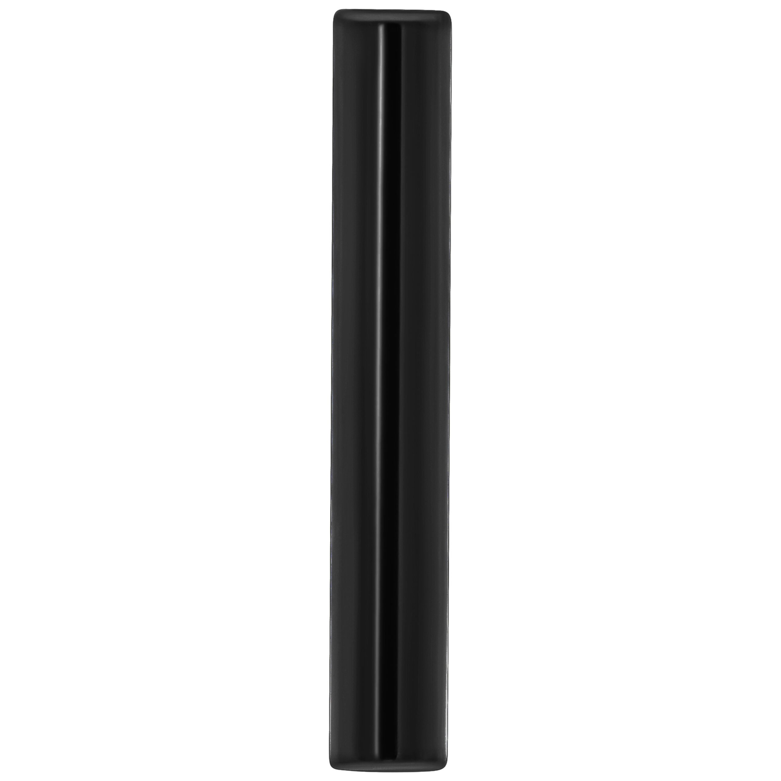Schwarzer Titan-Piercingstab, 14 mm Länge, auf weißem Hintergrund