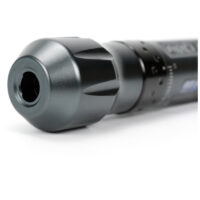 Ava Wireless Pen Maschine Grau 38 mm Griff Graue kabellose Tattoomaschine mit 38 mm Griff auf weißem Hintergrund