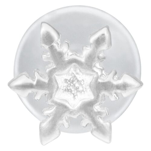 Snowflake Push-Fit Labret<!--63ecb3cd18968--> - Silvercoloured Metal