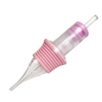 Premium PMU Round Liner Kartusche in Rosa Rosa PMU Round Liner Kartusche auf weißem Hintergrund