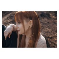Oval Ear Saddles Silver