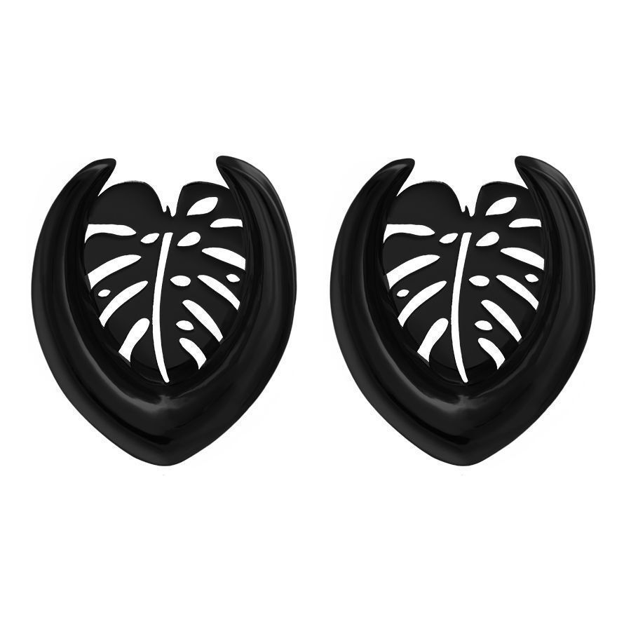 Ear Saddles Silver Monstera