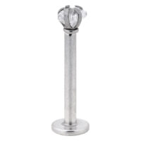 Steel Basicline® Internally Threaded Jewelled Labret Star Stone Steel Basicline® Internally Threaded Jewelled Labret Star Stone