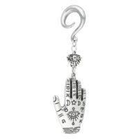 Hamsa Hand Ohrgewicht in Silber Hamsa Hand Ear Weights