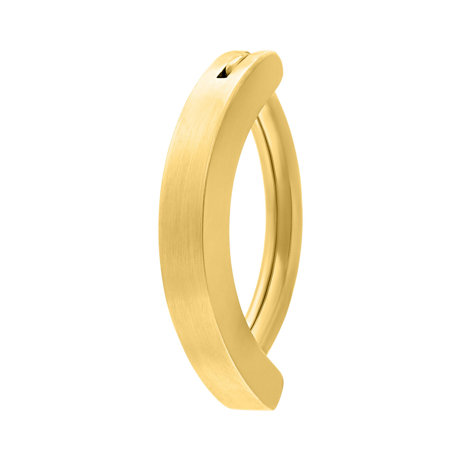 Plain Belly Arch Clicker - Golden Metal