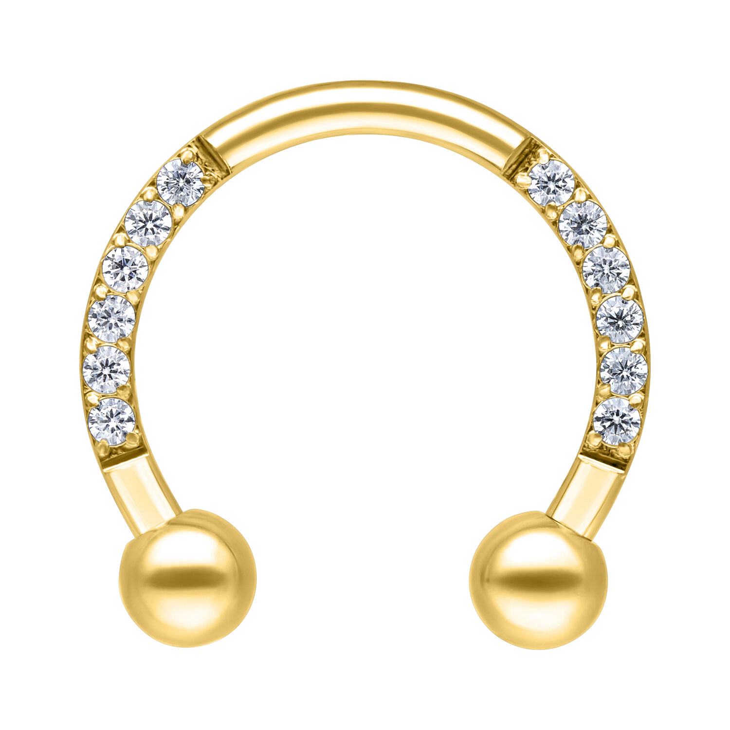 Crystal Circular Barbell