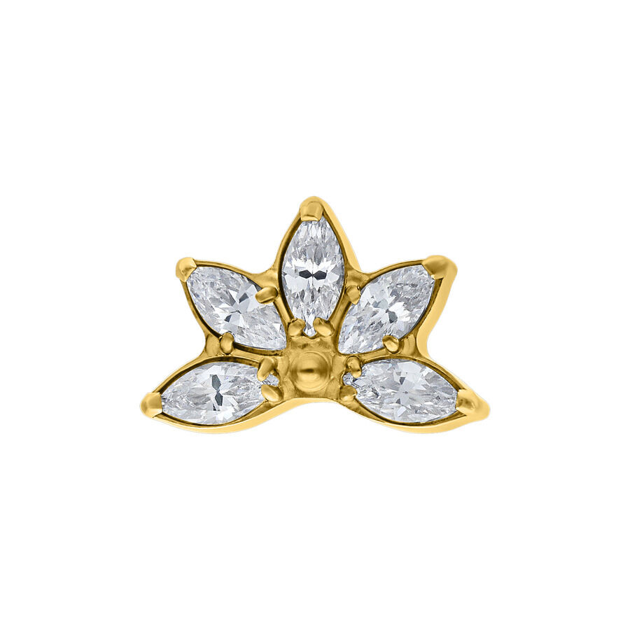 Jamelia Attachment for Internally Threaded - Golden Metal