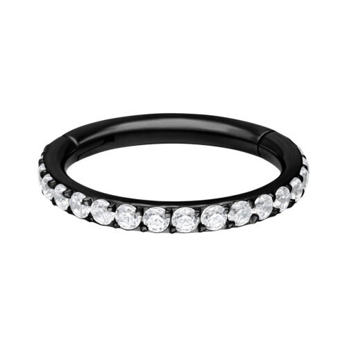 Pave Set Crystals Conch Ring