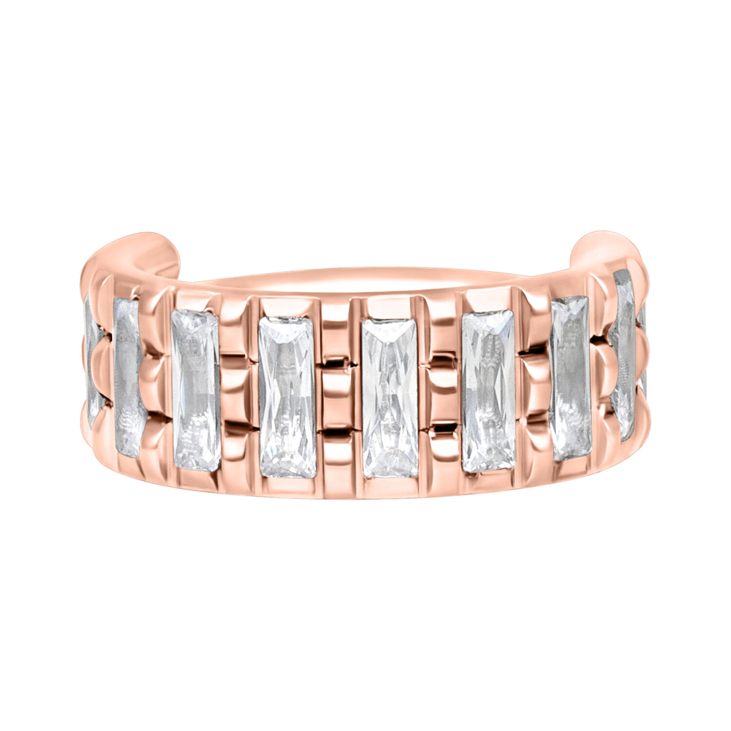 Baguette Crystal Clicker - Rosegold