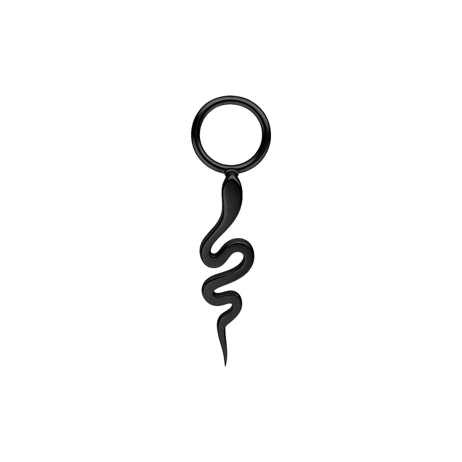 Snake Pendant - Black Metal