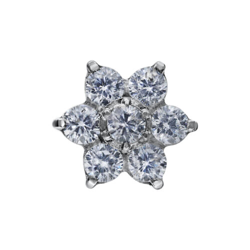 Push Fit Crystal Flower Attachment