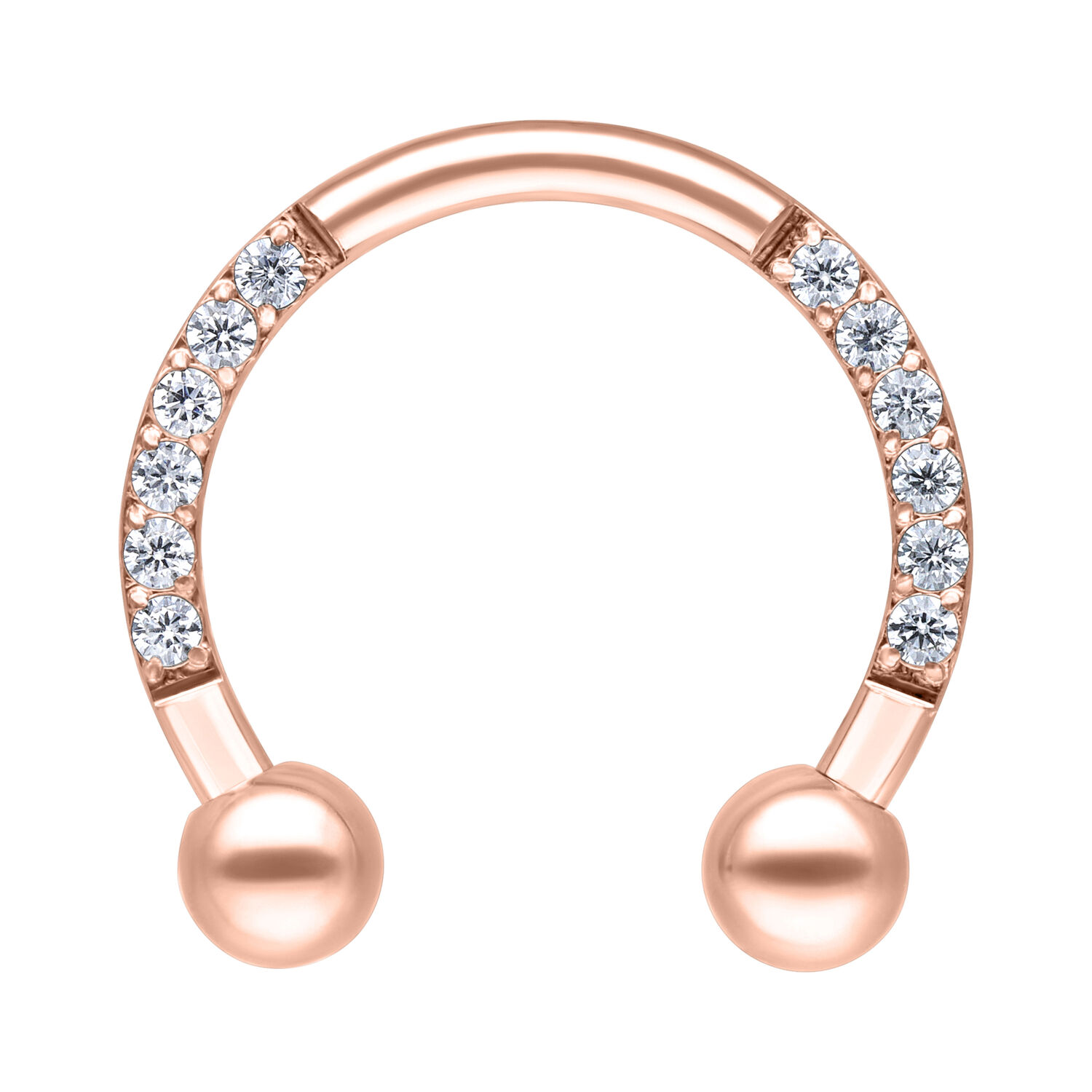 Crystal Circular Barbell