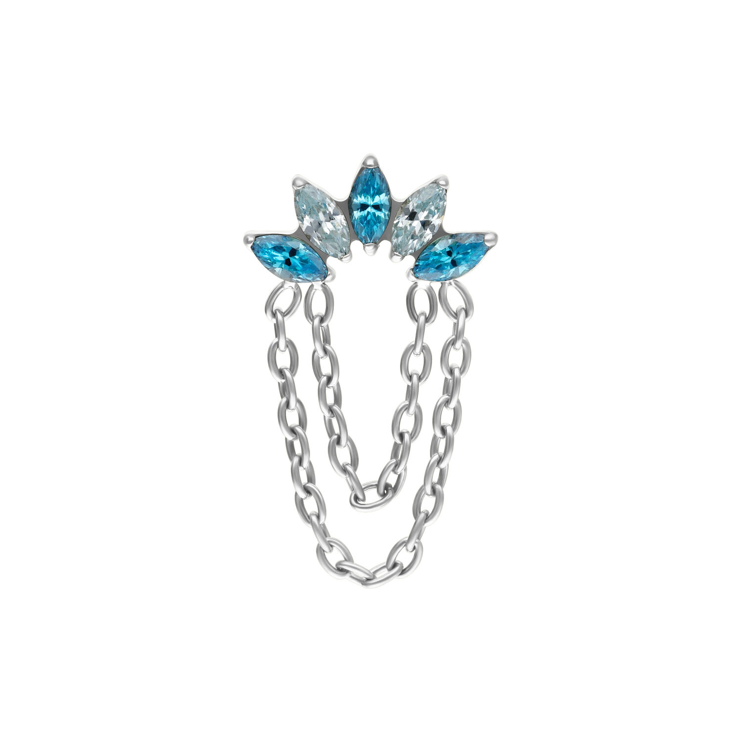 Push Fit Azure Bloom Crystal Attachment