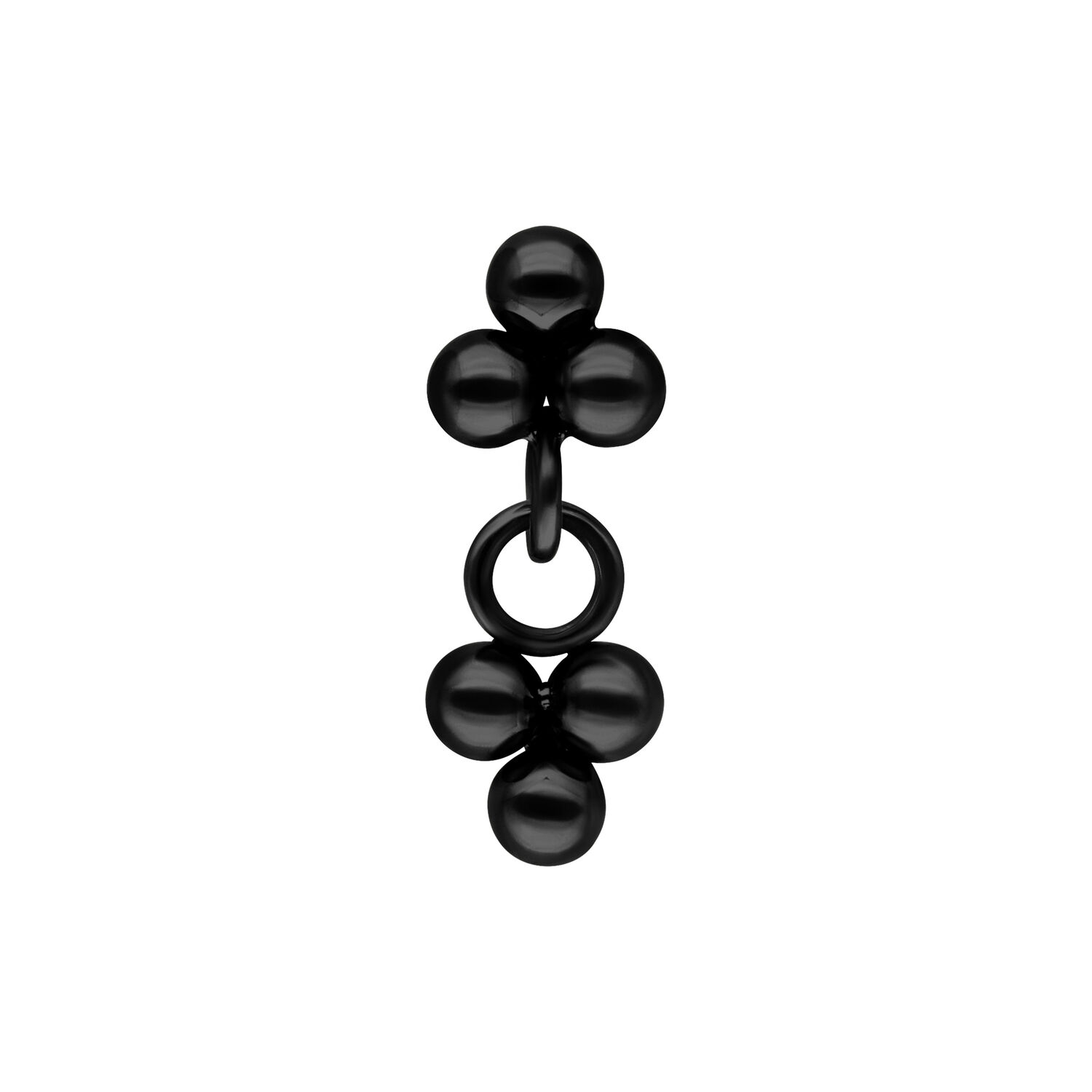 Push Fit Dangling Trinity Attachment - Black Metal