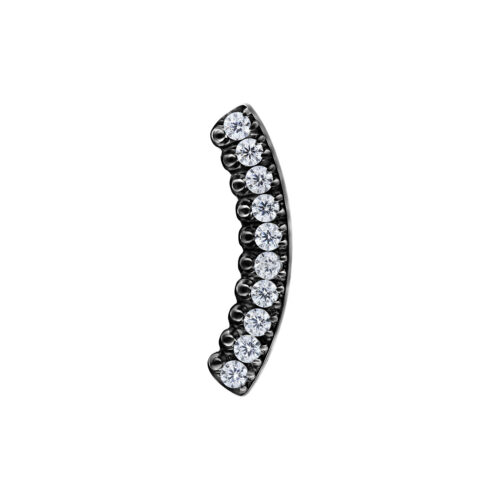 Push Fit Crystal Arch Attachment - Black Metal