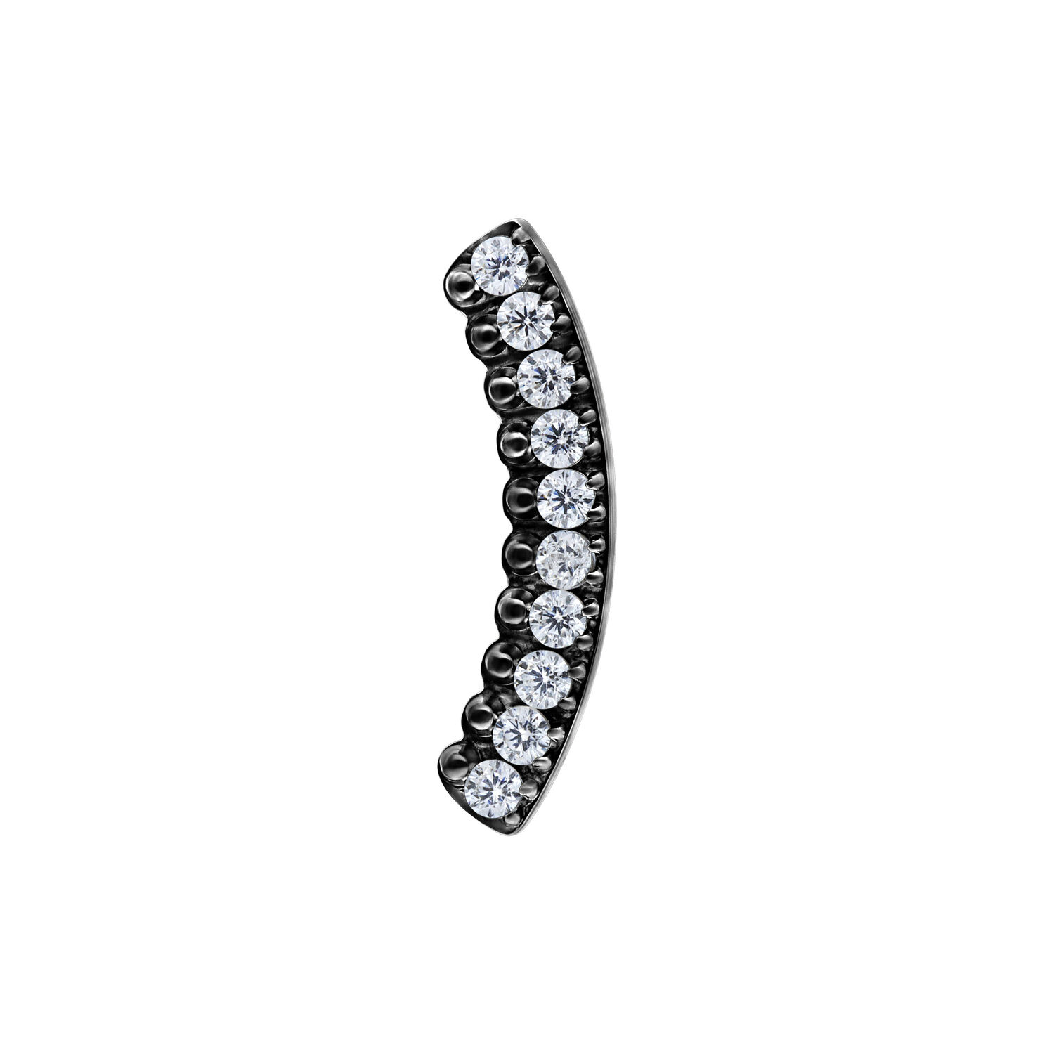 Push Fit Crystal Arch Attachment - Black Metal