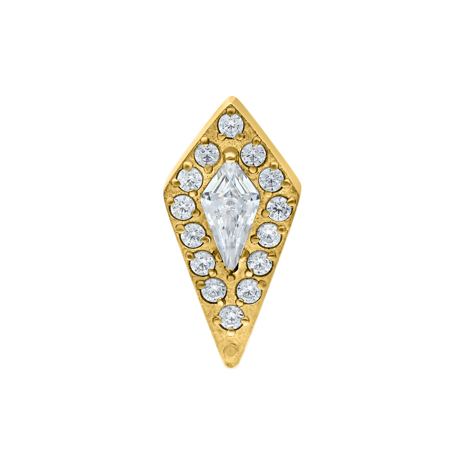 Push Fit Crystal Shield Attachment - Golden Metal