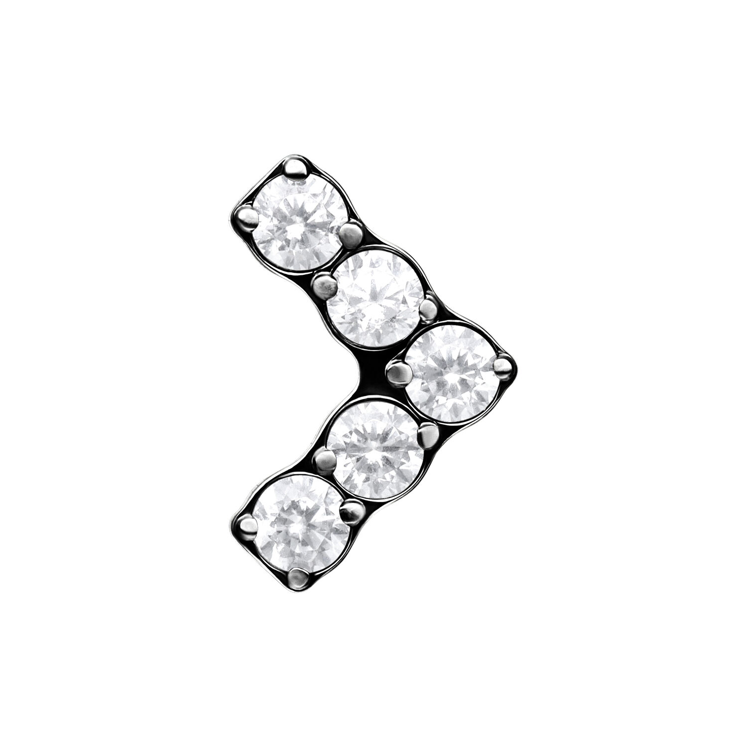 Push Fit V-Shape Attachment - Black Metal