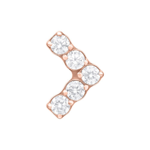 Push Fit V-Shape Aufsatz - Rosegold