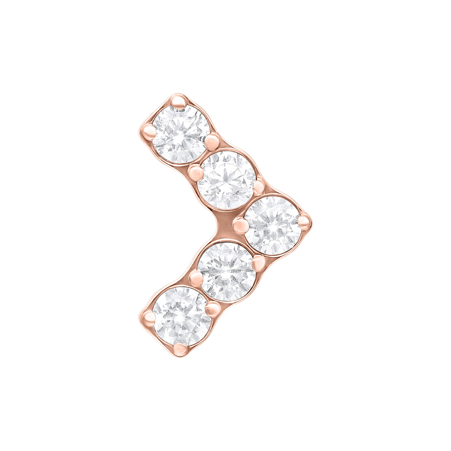 Push Fit V-Shape Attachment - Rosegold