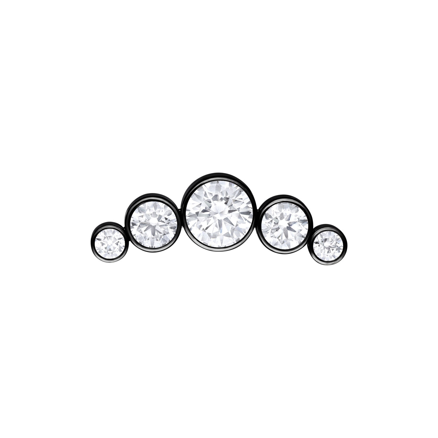Push Fit 3 Crystal Bow Attachment - Black Metal