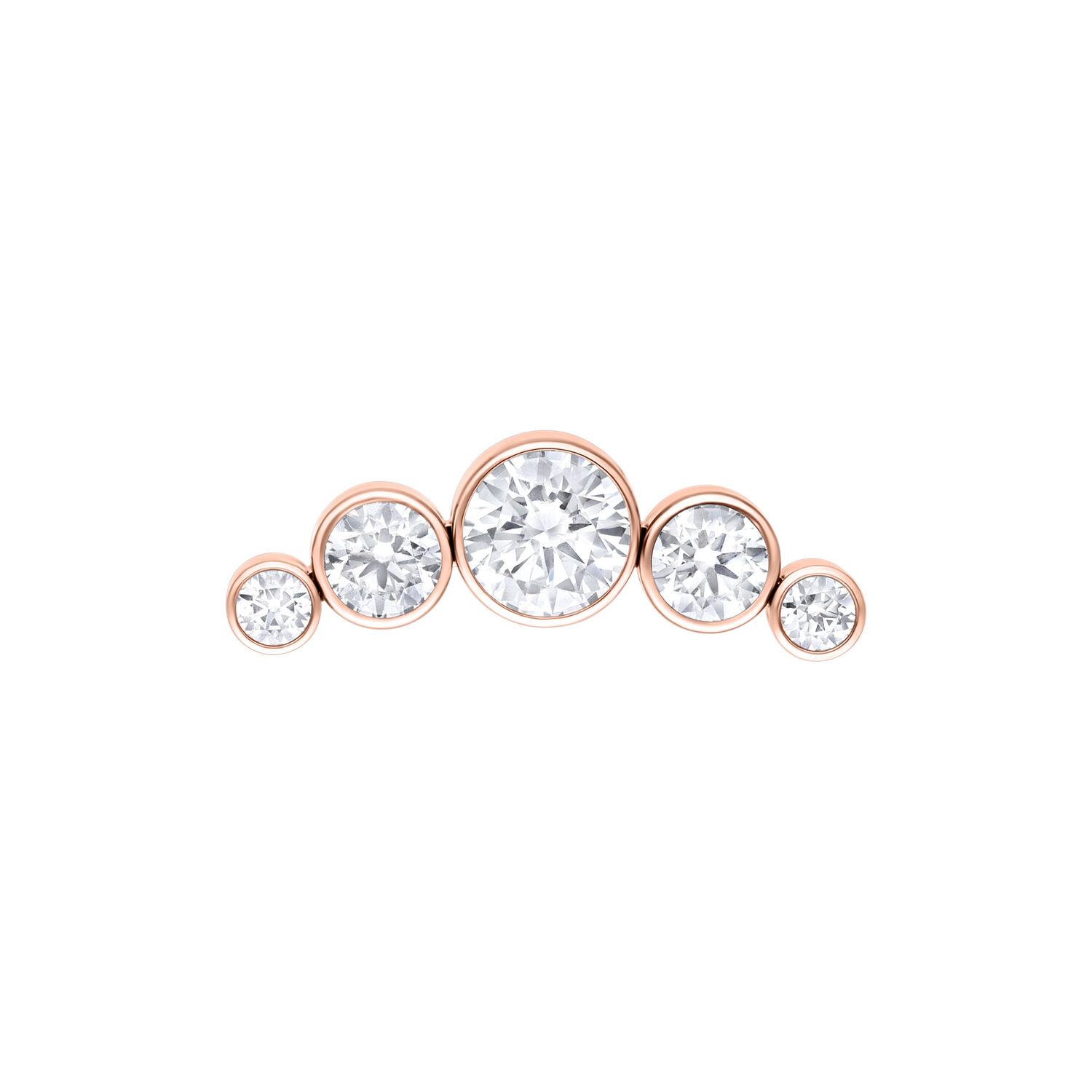 Push Fit 3 Crystal Bow Attachment - Rosegold